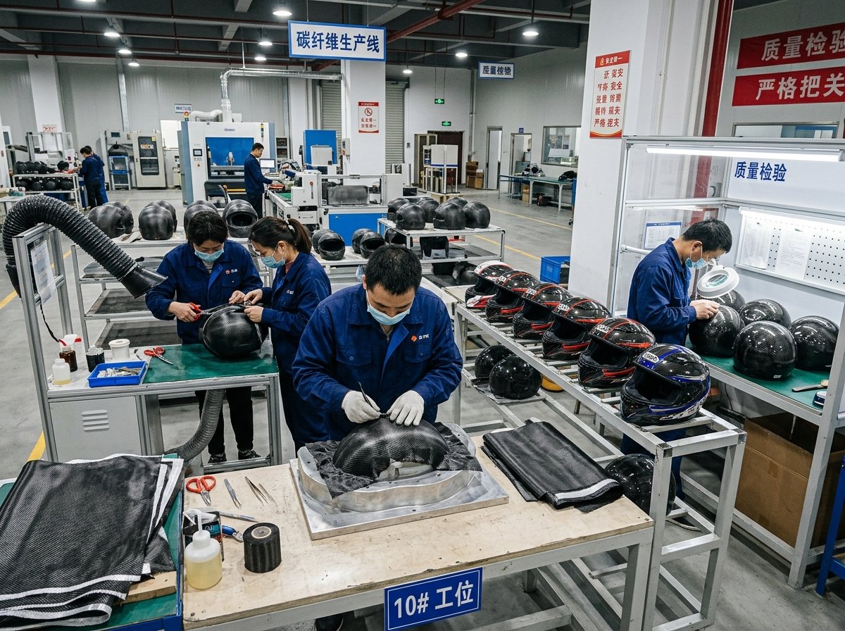 cost and production challenges of carbon fiber helmets