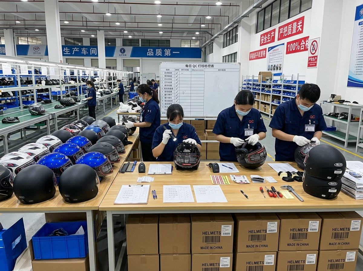 helmet factory quality control importance