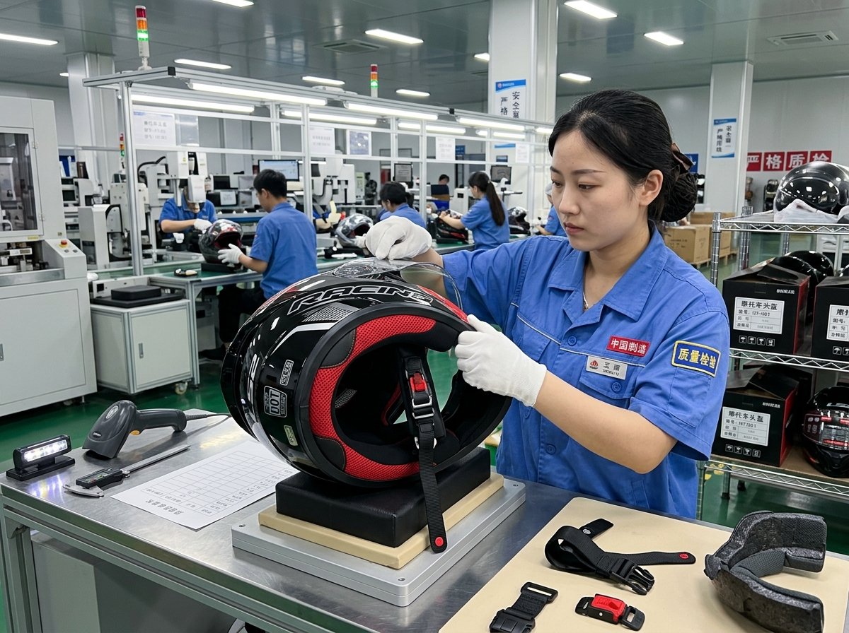 motorcycle helmet quality control checklist before shipment