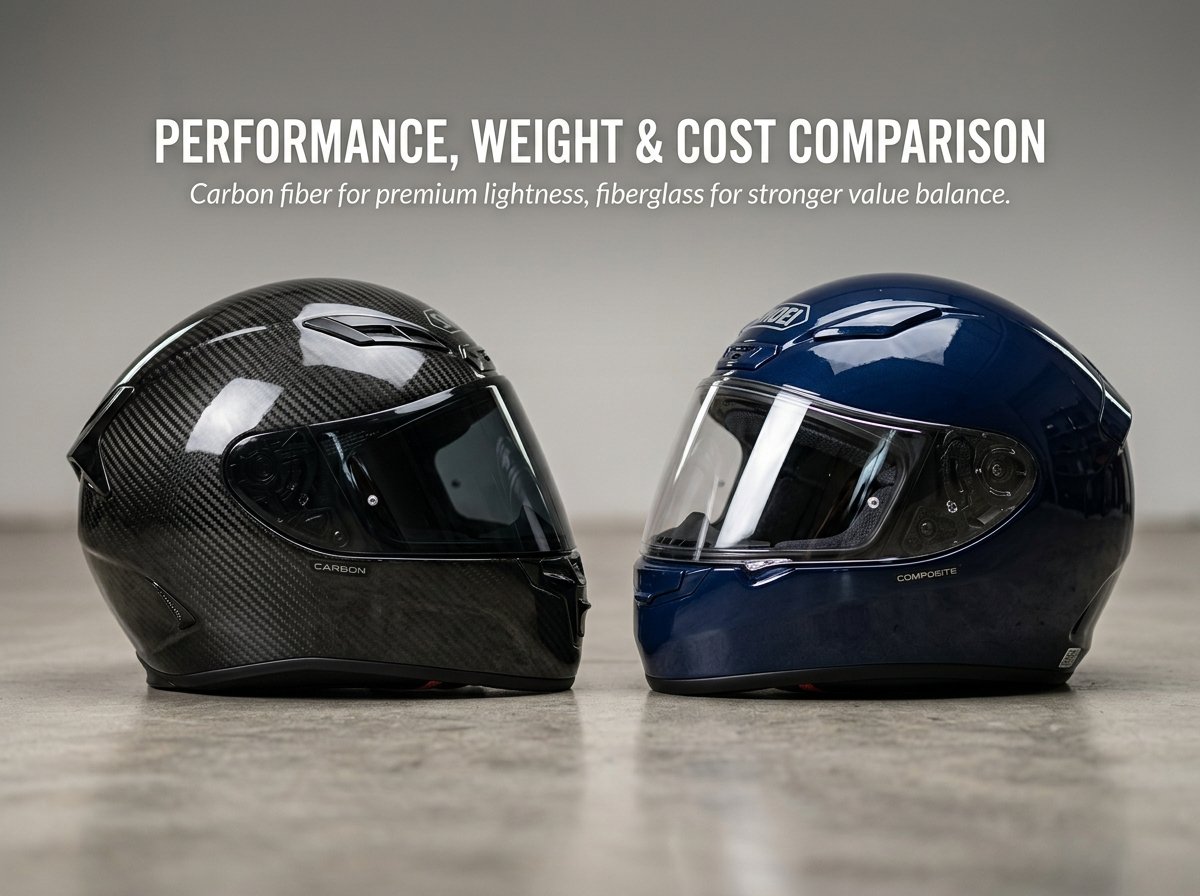 performance weight cost helmet material comparison