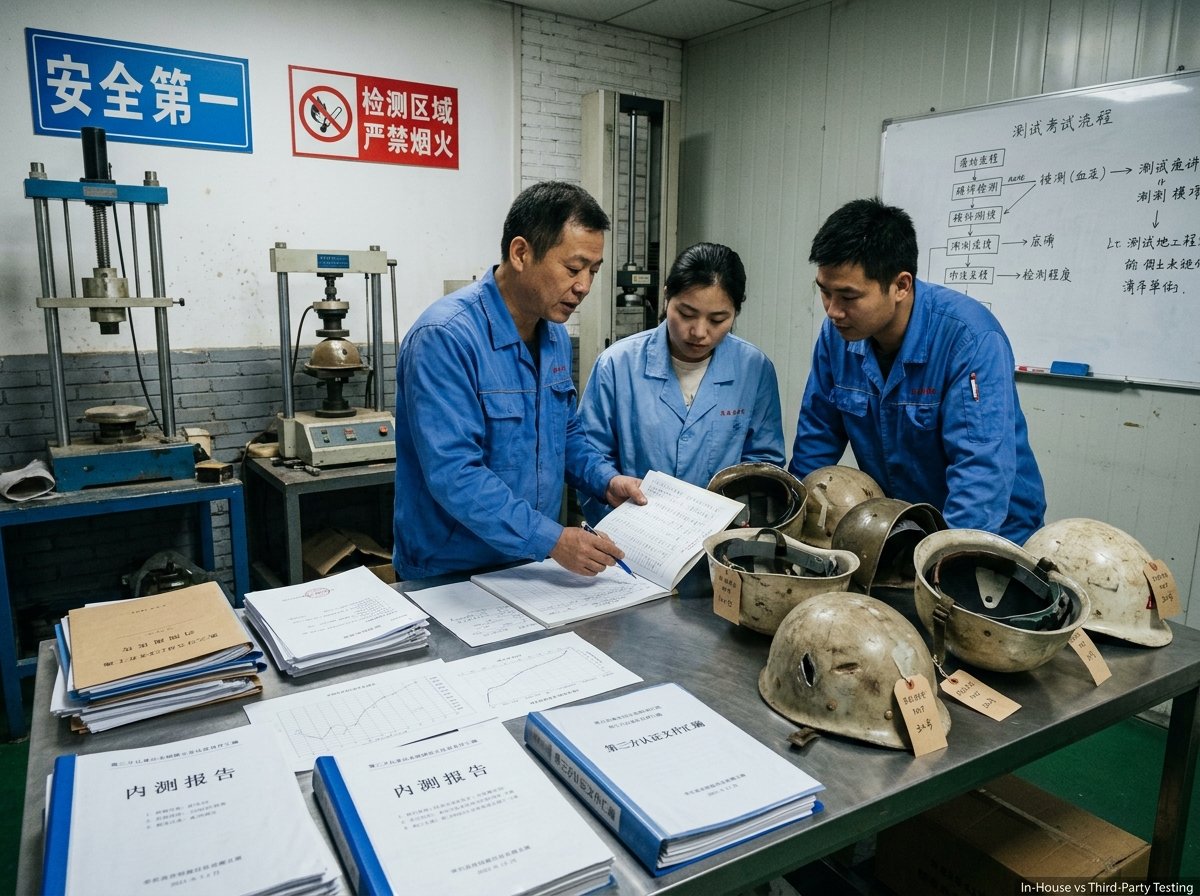 in house vs third party helmet testing for OEM buyers