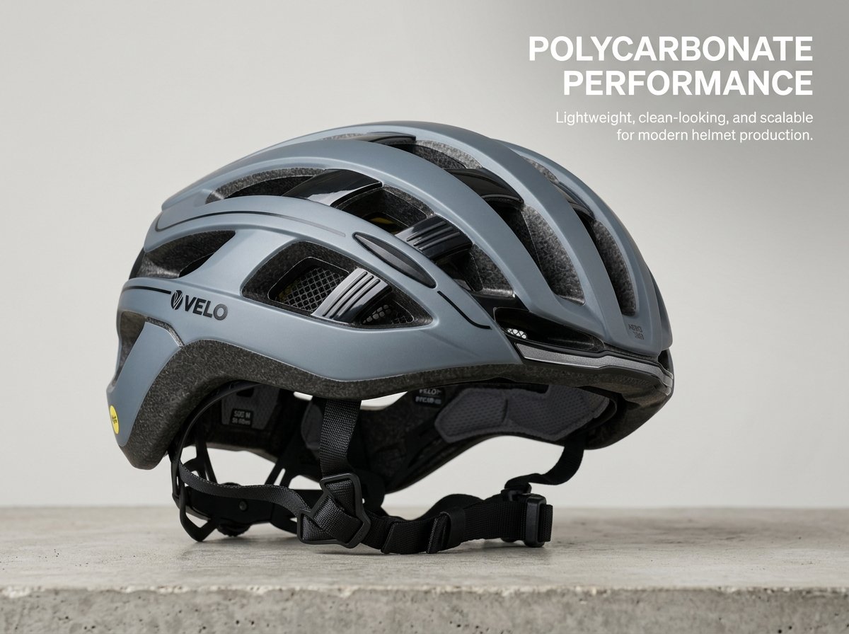 polycarbonate bicycle helmet shell performance