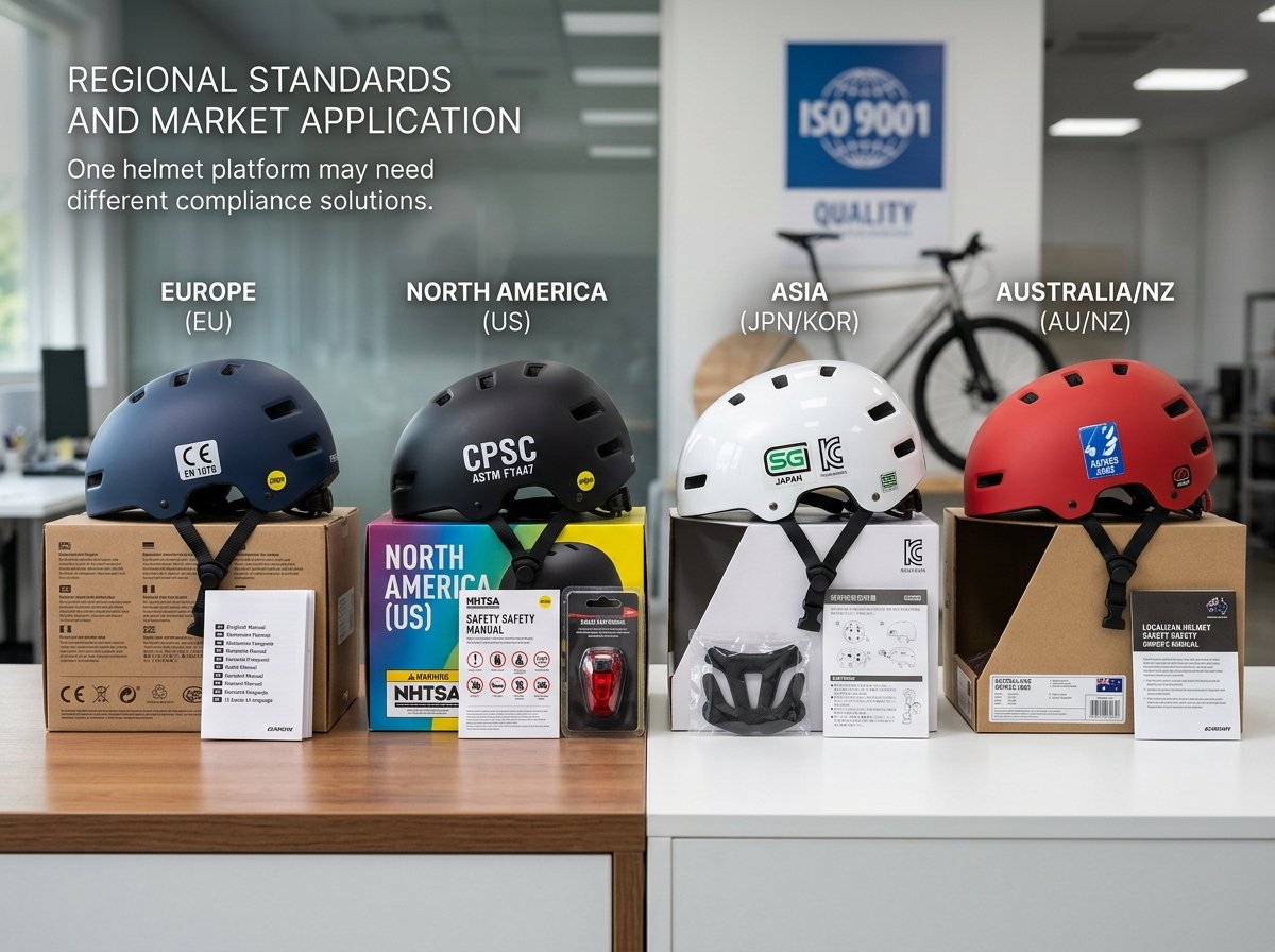 regional cycle helmet standards market application