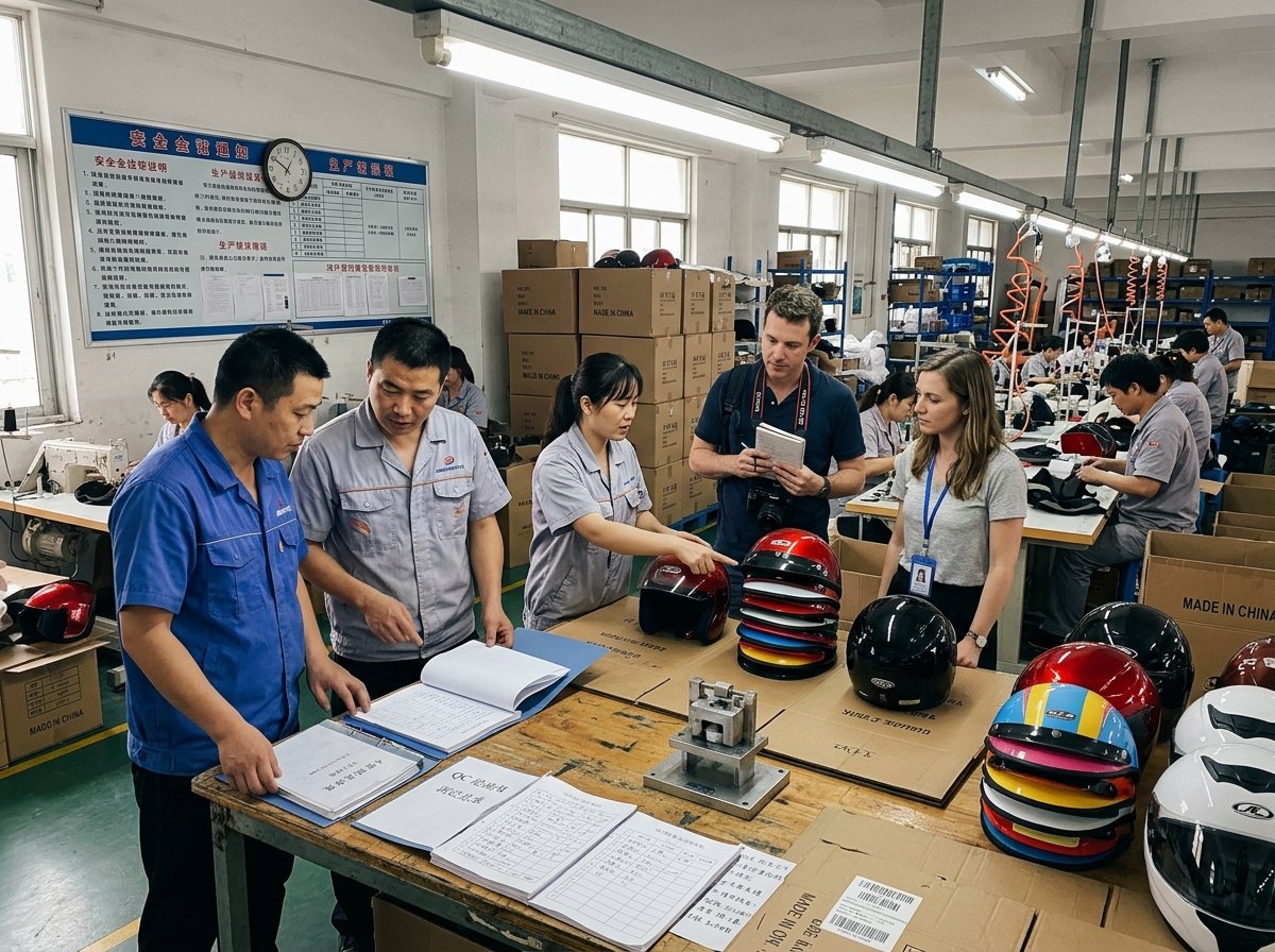 helmet factory audit before large orders