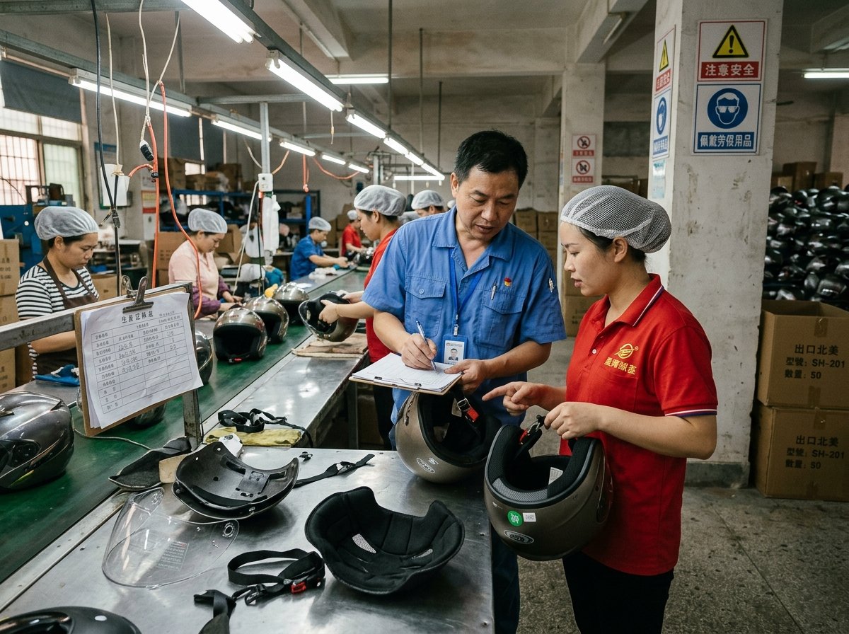 helmet factory inspection checklist