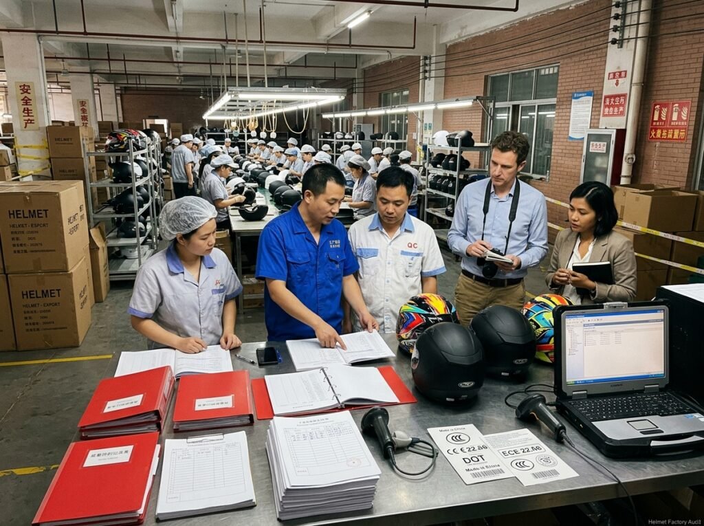 How to Audit a Helmet Factory Before Placing Large Orders