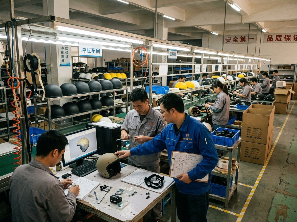 oem helmet manufacturing process